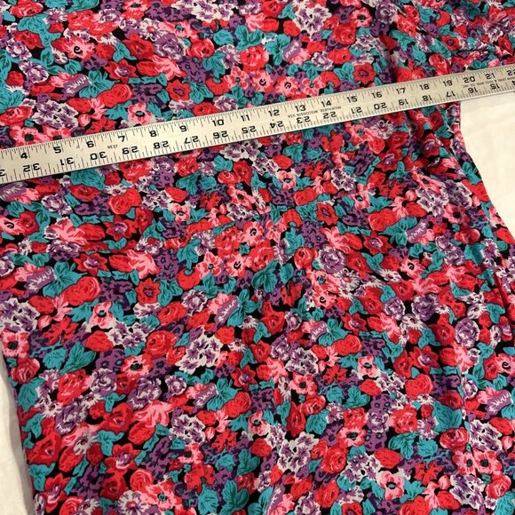 Rixo for Target Womens Dress 10 Ruffle Pink Floral Print Tie-Back Mini Romantic - Picture 5 of 7